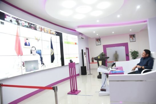 Vidcon Bareng Menhub, Herman Deru Siap Kendalikan Transportasi Musim Mudik Idul Fitri 1441 H di Sumsel