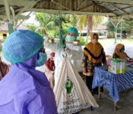 40 Ibu dan Balita Ikuti Posyandu Gabungan TP.PKK Kisaran Barat