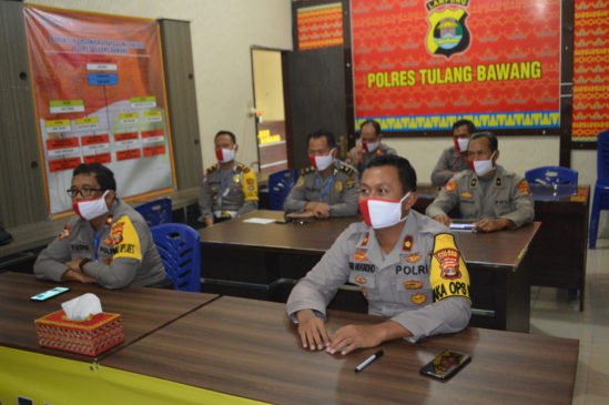 Polres Tulang Bawang Nobar Doa Lintas agama