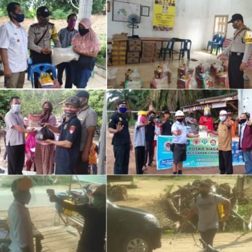 Ribuan Warga di 2 Desa di Kabupaten OKI Terima Bantuan Sembako