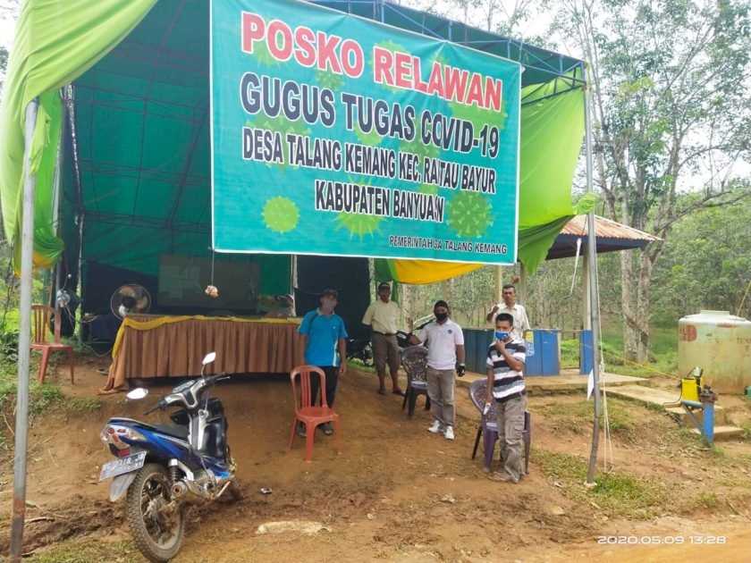 Posko Covid-19 di Desa Talang Kemang Wajib Dicontoh