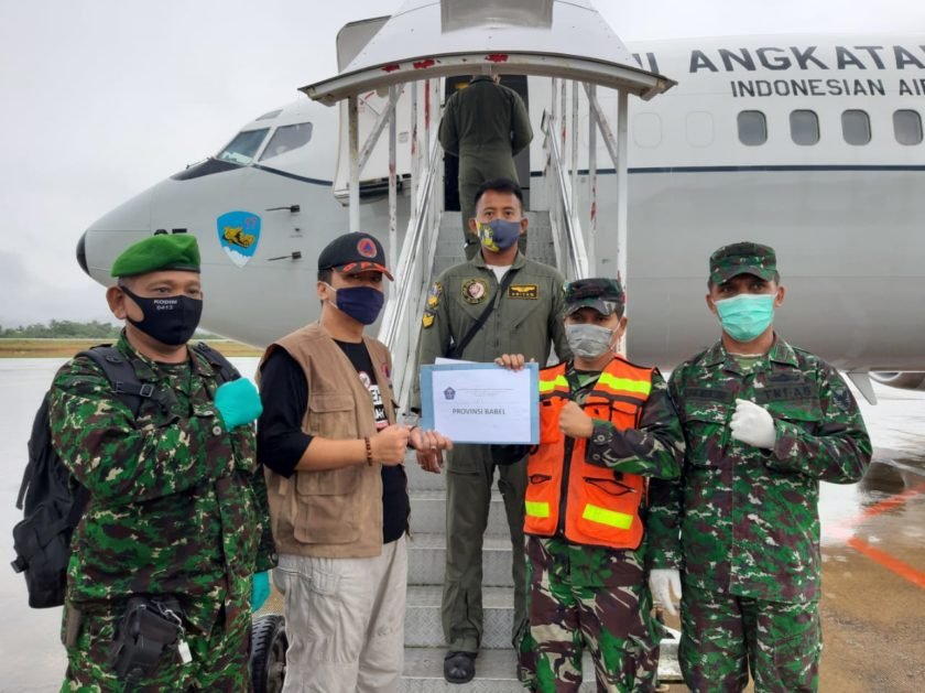 Puluhan Koli APD Tiba di Bangka Belitung