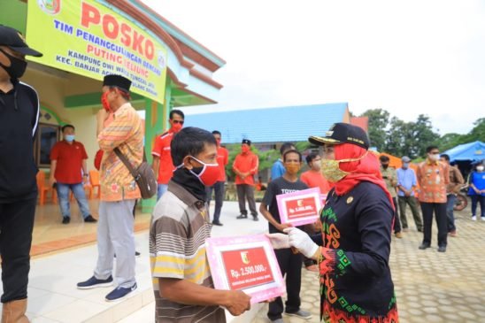 Pemkab Tuba Kucurkan Dana Rp 1,5 M Untuk Korban Bencana Angin Puting Beliung