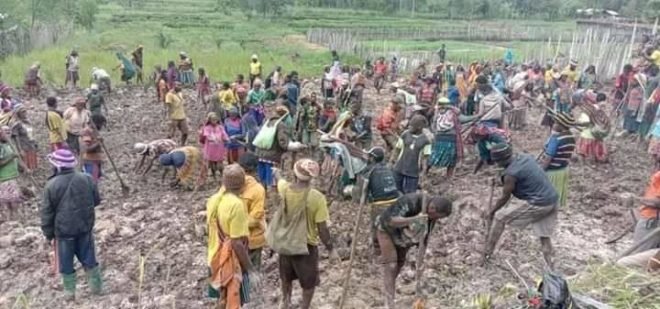 Untuk Meningkatkan Pagan Lokal, Umat Stasi Kigou Adakan Kemah Untuk Bekerja