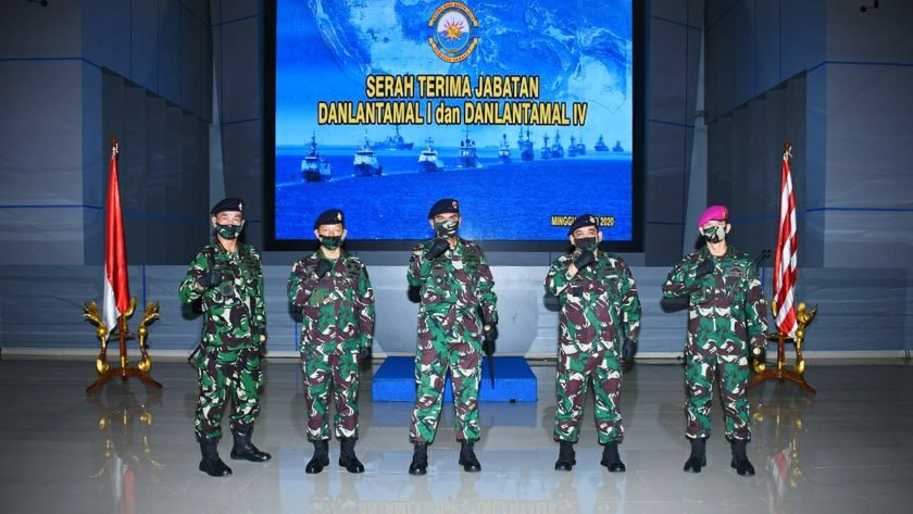 Pangkoarmada I Pimpin Sertijab Danlantamal I Belawan