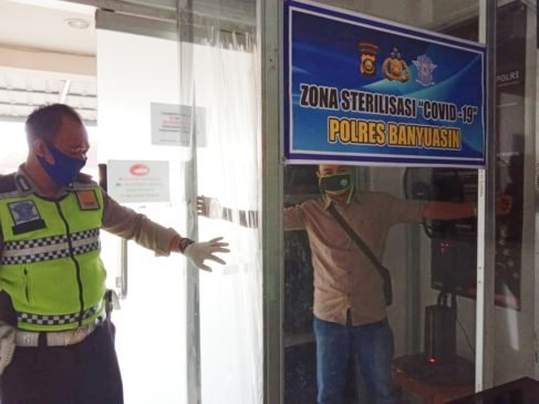 Polres Banyuasin Tambah Bilik Sterilisasi Covid-19
