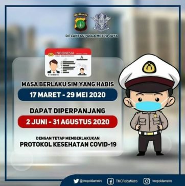Asyik! Dispensasi Perpanjangan SIM Ditambah Lagi Hingga 31 Agustus 2020