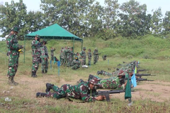 Ratusan Prajurit Kodim 0718/Pati kembali Latihan Menembak