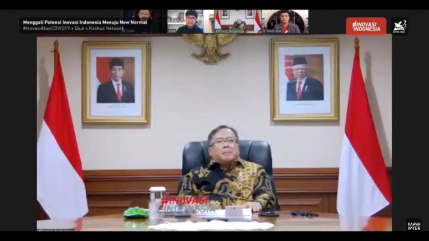 Menristek Tekankan Pentingnya Optimalisasi Riset dan Inovasi Hadapi the New Normal