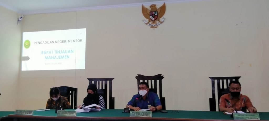 PN Mentok Gelar RTM Hasil Audit Kepaniteraan