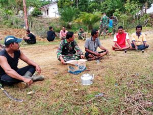 Keakraban Satgas TMMD Kodim 0105/Abar dan Warga Aceh Barat