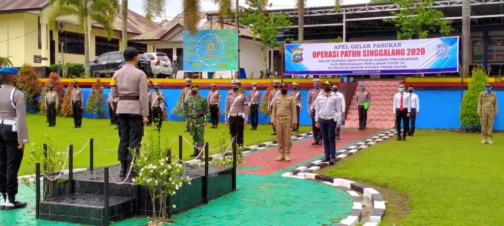 Kapolres Tanah Datar Gelar Apel Gabungan Operasi Patuh Singgalang