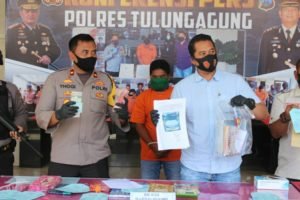 Satreskrim Tulungagung Ciduk Pengusaha Tambang Ilegal Omzet Ratusan Juta