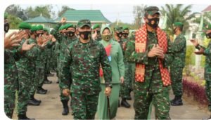 Danrem 044 Gapo Tekankan Prajurit Kodim 0430 Banyuasin Patuhi Protokol Kesehatan