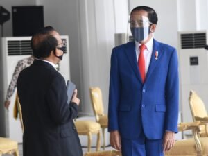 Presiden Jokowi Saksikan Geladi Peringatan Detik-Detik Proklamasi Kemerdekaan RI
