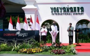 Presiden Jokowi Resmikan YIA beserta Pengoperasian AirNav dan Sistem Peringatan Dini Tsunami