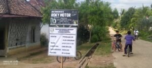 Infrastruktur Baru Dibangun di Desa Air Senggeris Saat Pandemi Covid-19
