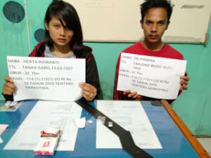 Bawa Narkoba, Sepasang Pemuda Diamankan SatResnarkoba Polres Merangin