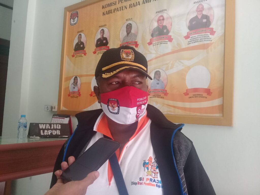 KPU Raja Ampat Tetapkan Tahapan Pendaftaran dan Syarat Pasangan Calon Pilkada 2020