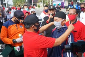Sejuta Masker di Kabupaten Blitar, Tukar Masker Lama Diganti yang Baru