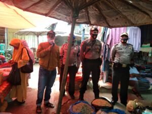 Sanksi Khusus Bagi Pengunjung Pasar Nagari Tanjung yang Enggan Pakai Masker