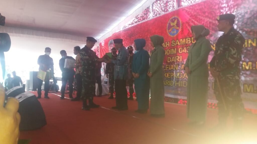 Pisah Sambut Dandim 0430, Wakil Bupati Banyuasin Ajak Bangun Keamanan