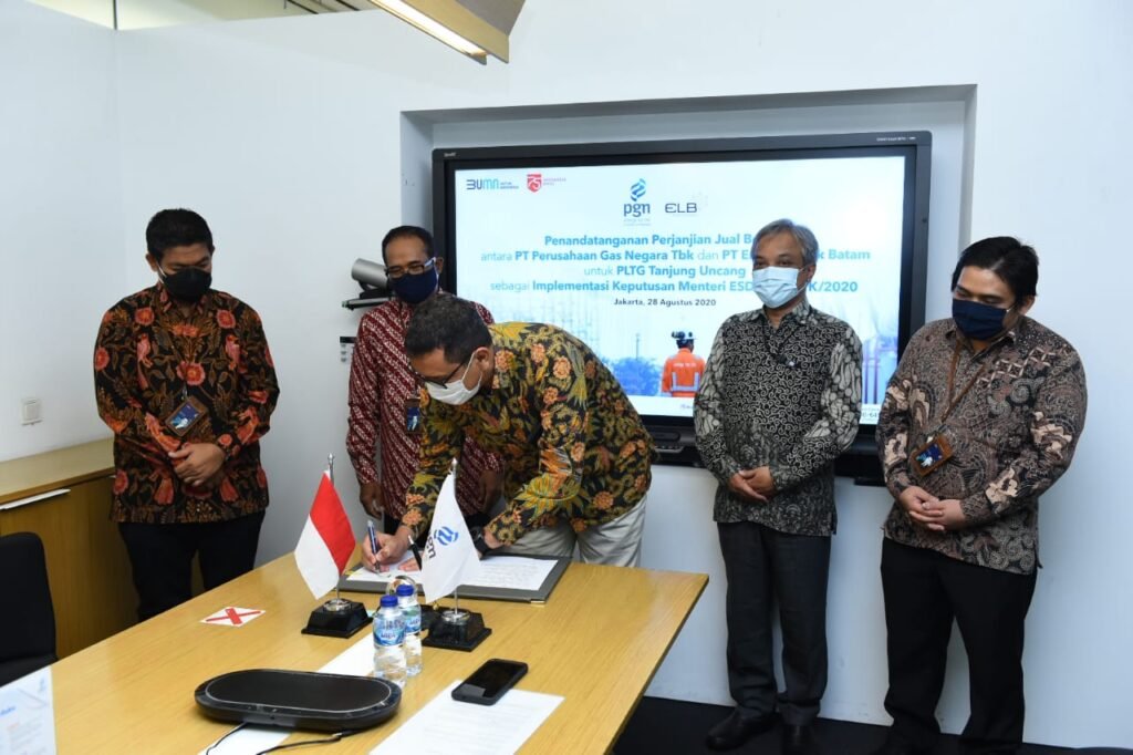 Jaga Ketahanan Listrik di Batam, PGN dan PT Energi Listrik Batam (ELB) Teken Perjanjian Jual Beli Gas
