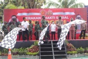 Panglima TNI dan Kapolri Lepas Bantuan Sosial dan Tim Satgas Pendisiplinan Protokol Kesehatan di Palu