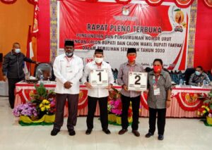 SADAR dan UTAYO Resmi Kantongi Nomor Urut pada Pilkada Fakfak 2020
