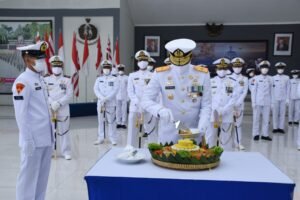 Danpasmar 1 Ikuti Upacara HUT TNI AL Ke-75 Secara Virtual