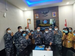 Memperingati HUT Kesehatan TNI AL ke-72, Karumkital Dr. Midiyato Suratani ikuti Vidcon bersama Kadiskesal