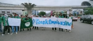 Ribuan Aliansi Mahasiswa Muhammadyah Gelar Aksi Cabut UU Omnibus Law