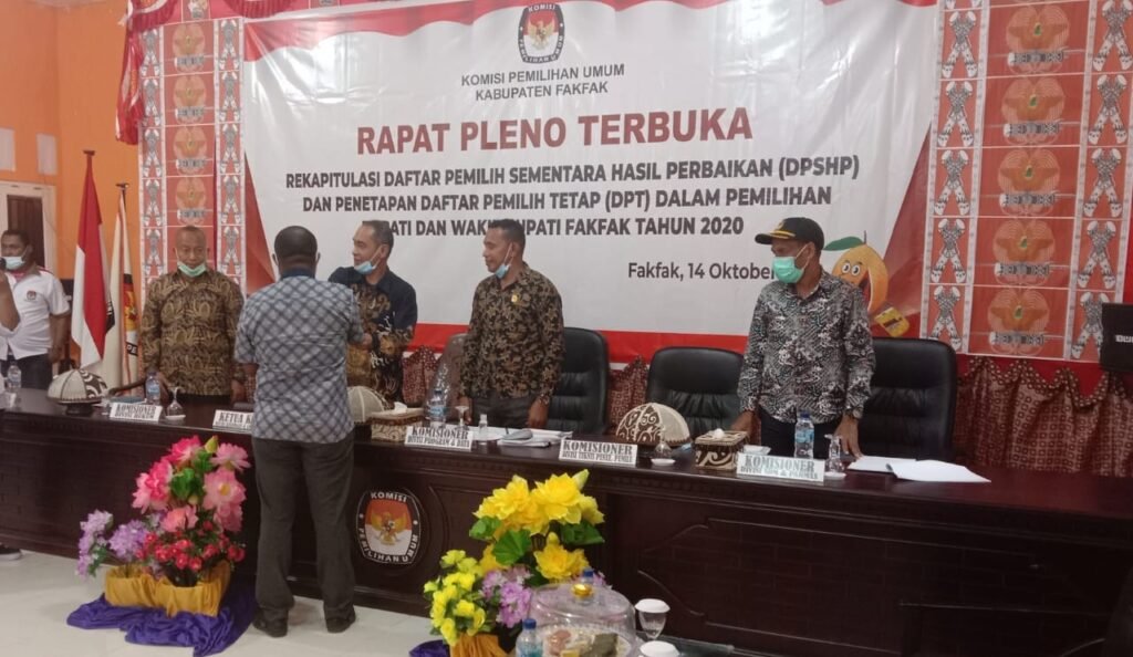 KPUD Fakfak Gelar Rapat Pleno Terbuka Rekapitulasi DPSHP