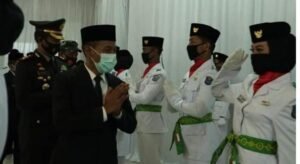 Wabup OKI Kukuhkan Paskibraka HUT RI ke 75