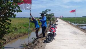 Capai Memasang Umbul-umbul, Terbayar dengan Kepuasan Suksesnya Penutupan TMMD Kodim Kendal