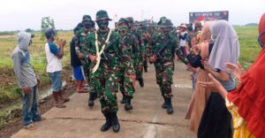 Suasana Haru Warnai Kepulangan Satgas TMMD Kodim Kendal