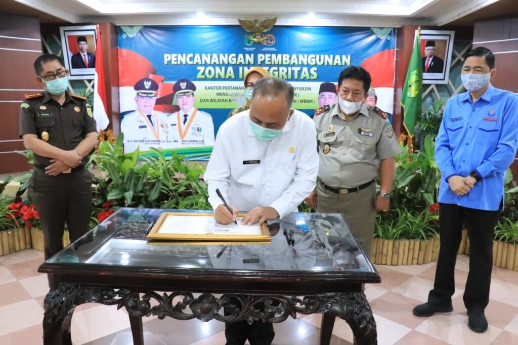 Pemkab Muba Dukung BPN Canangkan Zona Integritas Menuju WBK dan WBBM