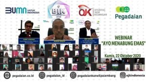 Literasi Masyarakat Sumsel, OJK Sumbagsel Kenalkan Tabungan Emas Pegadaian