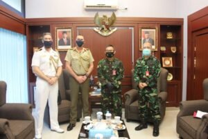 Kapuskersin TNI Terima Courtesy Call Athan Australia
