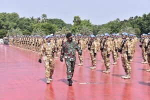 Kasum TNI Terima Kedatangan Satgas Kizi TNI Konga XXXVII F/Minusca CAR