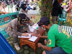 Puluhan Warga Kabupaten Blitar Terjaring Razia Yustisi