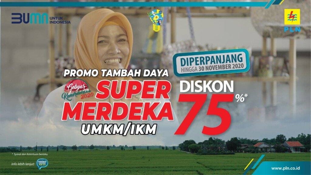 50 Ribu UMKM dan IKM Manfaatkan Diskon Tambah Daya Listrik “Super Merdeka”