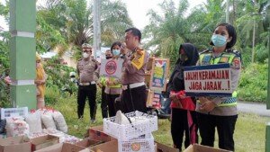 Cara Satlantas Polres Sergai Bantu Masyarakat Kurang Mampu