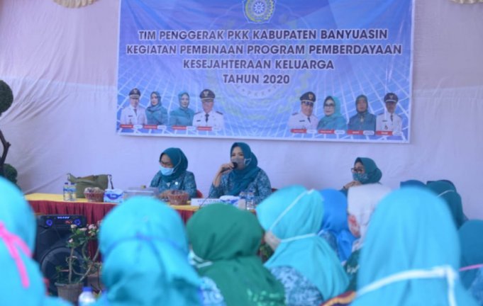 TP PKK Banyuasin menggelar pelatihan ke 21 kecamatan (Nasir / Mattanews.co)