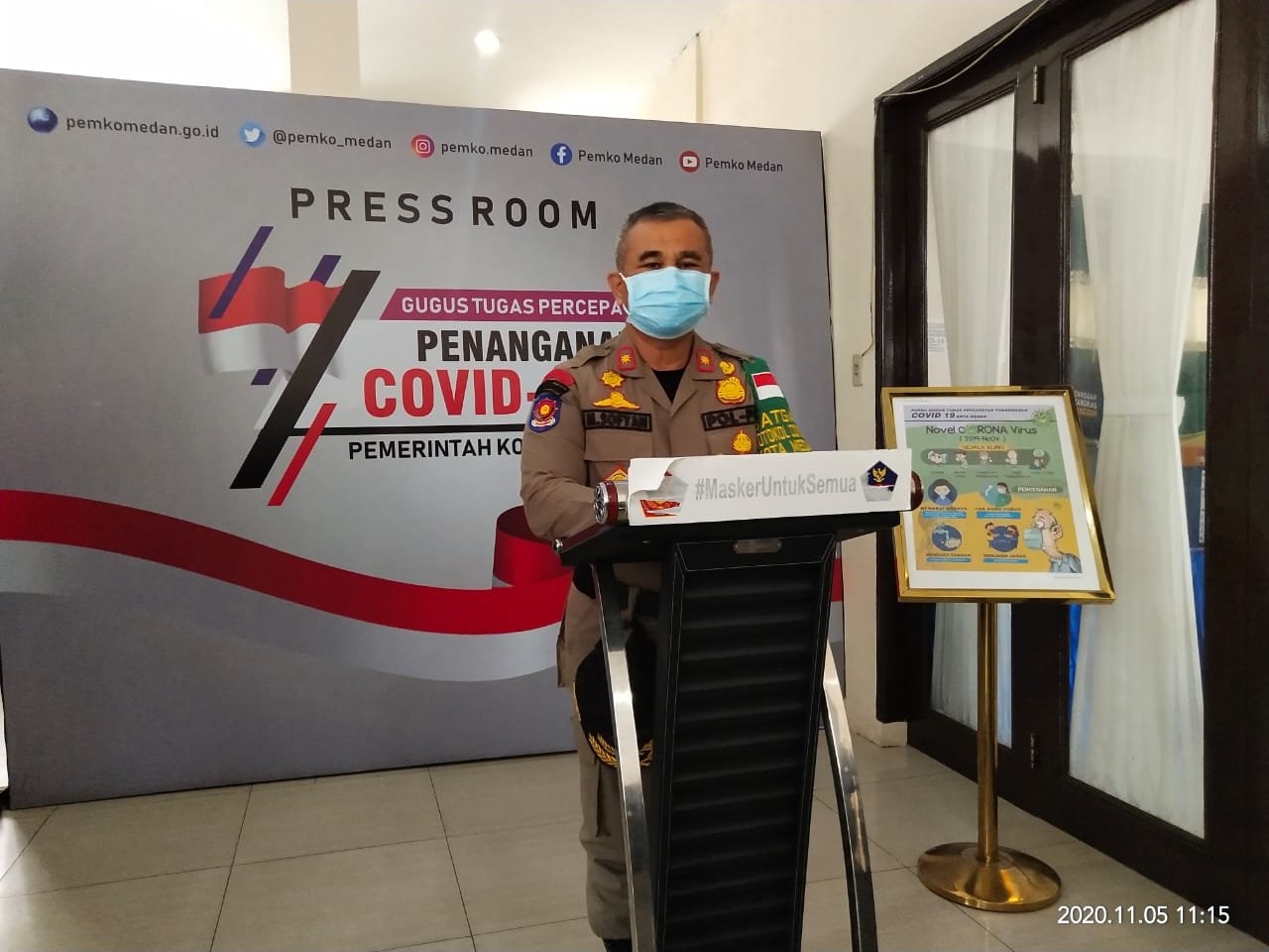 Kepala Satpol PP Kota Medan M Sofyan (Tison / Mattanews.co)