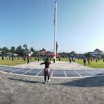 Senam massal digelar di Alon-alon Pemkab Blitar (Robby / Mattanews.co)