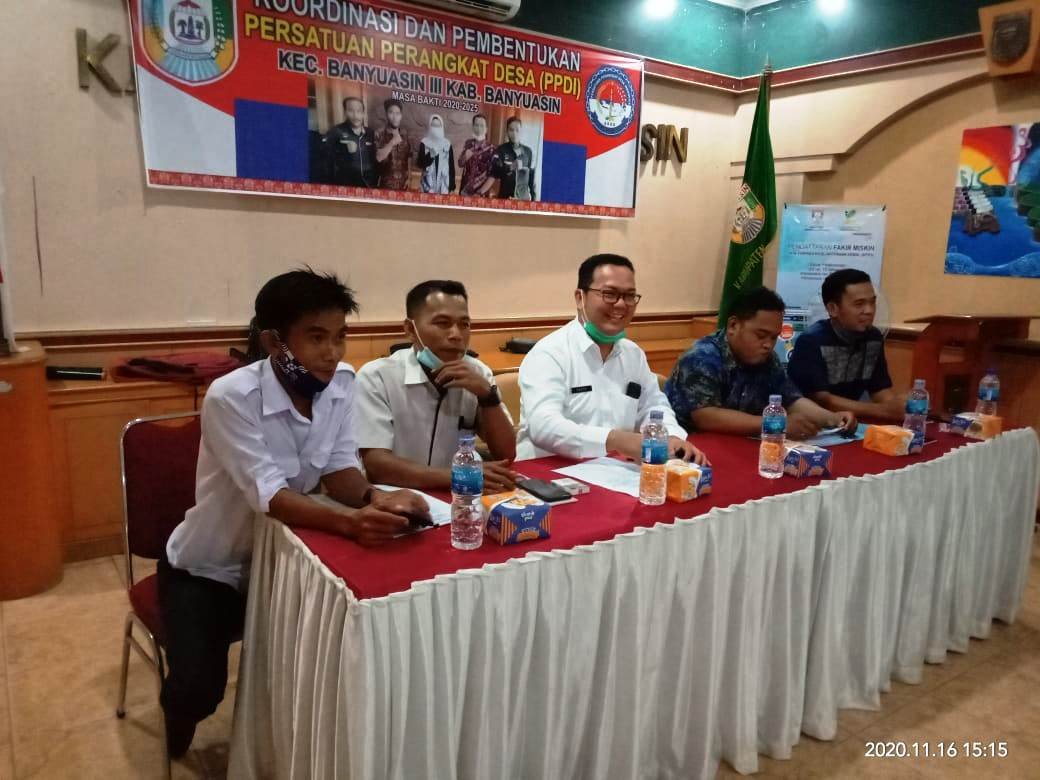 Pemilihan Ketua, Sekretaris dan Bendahara baru PPDI Kecamatan Banyuasin III Banyuasin Sumsel (Nasir / Mattanews.co)