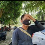Penyiar radio tersebut bernama Joni Ariandi (42) menjadi korban begal sepeda motor di Martapura OKU Timur Sumsel (Nasir / Mattanews.co)