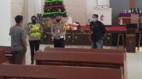 Satlantas Polres Muara Enim Minta Umat Kristiani Tetap Terapkan Prokes Saat Malam Natal