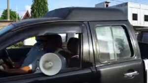 Keliling Kampung Bawa Toa, Diskominfo Tebingtinggi Ingatkan Prokes Covid-19